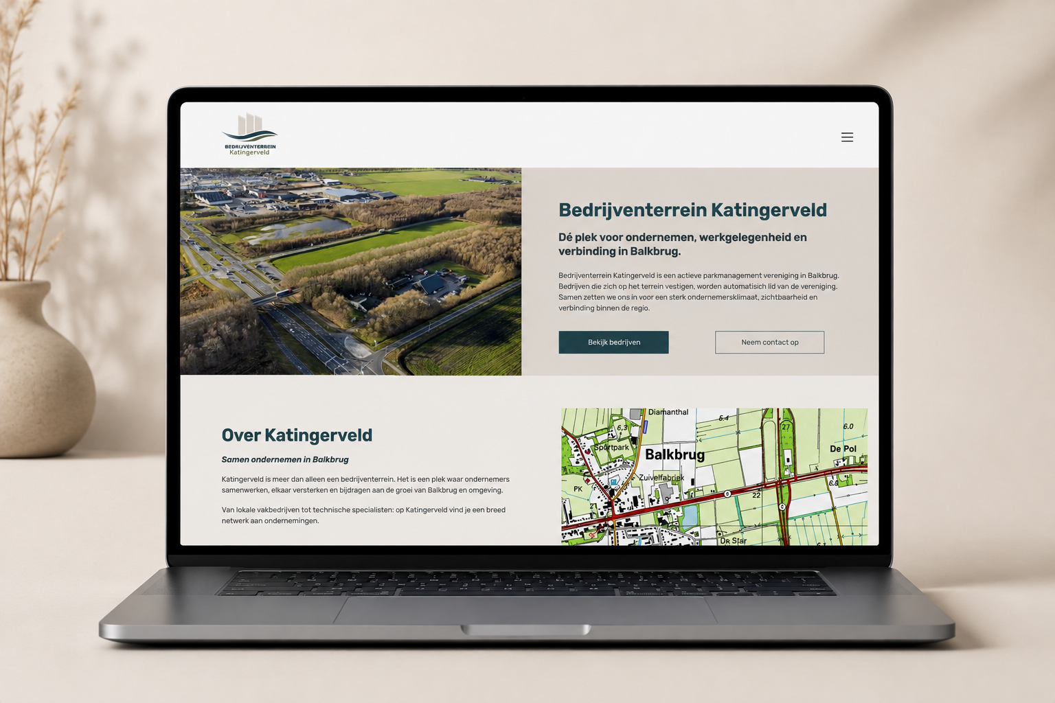 Website Bedrijventerrein Katingerveld